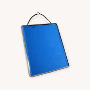 Grand miroir barbier vintage biseauté 25x30cm 06