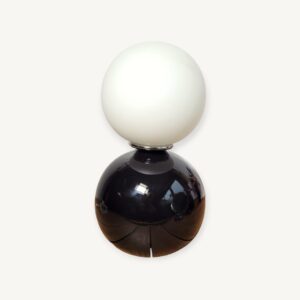 Lampe à poser vintage 1980 globe boule 07