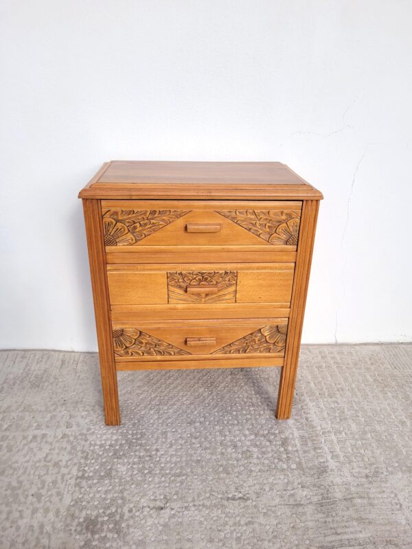 Petite commode Art déco 3 tiroirs 01