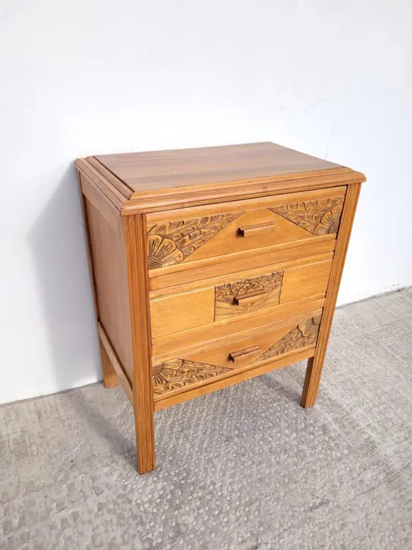 Petite commode Art déco 3 tiroirs 02