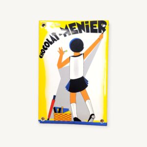 Plaque émaillée publicitaire Chocolat Meunier 05