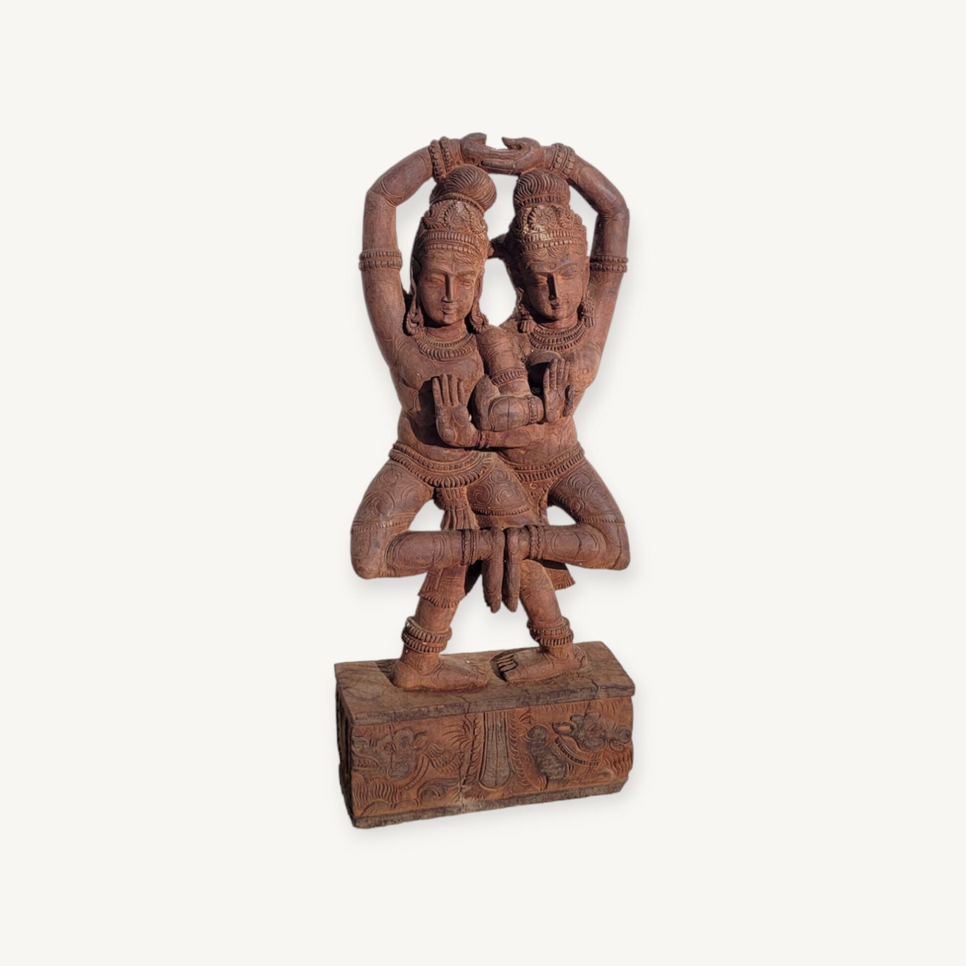 Statuette 45cm Inde Divinité Hindoue haut relief 01