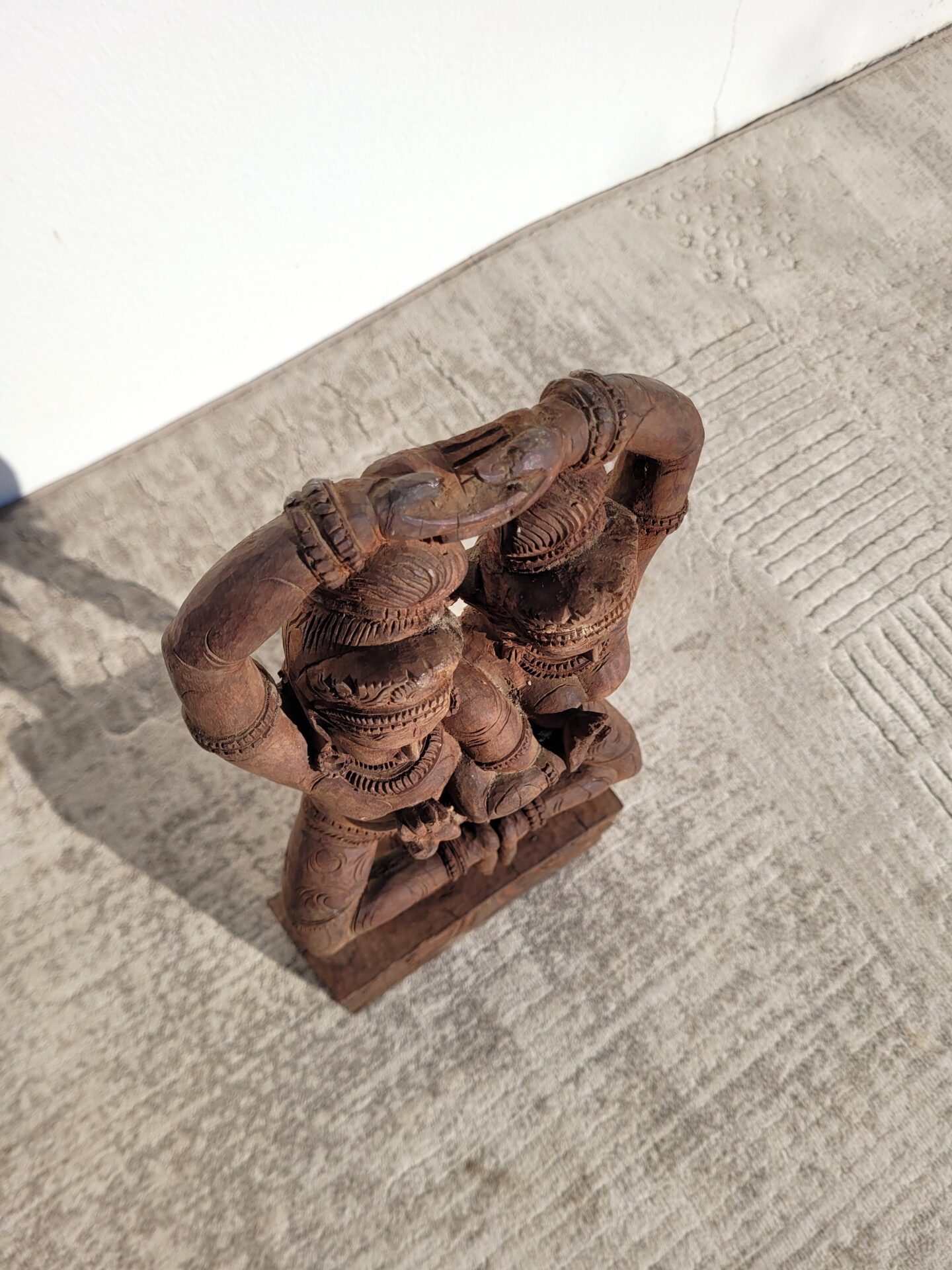 Statuette 45cm Inde Divinité Hindoue haut relief 07