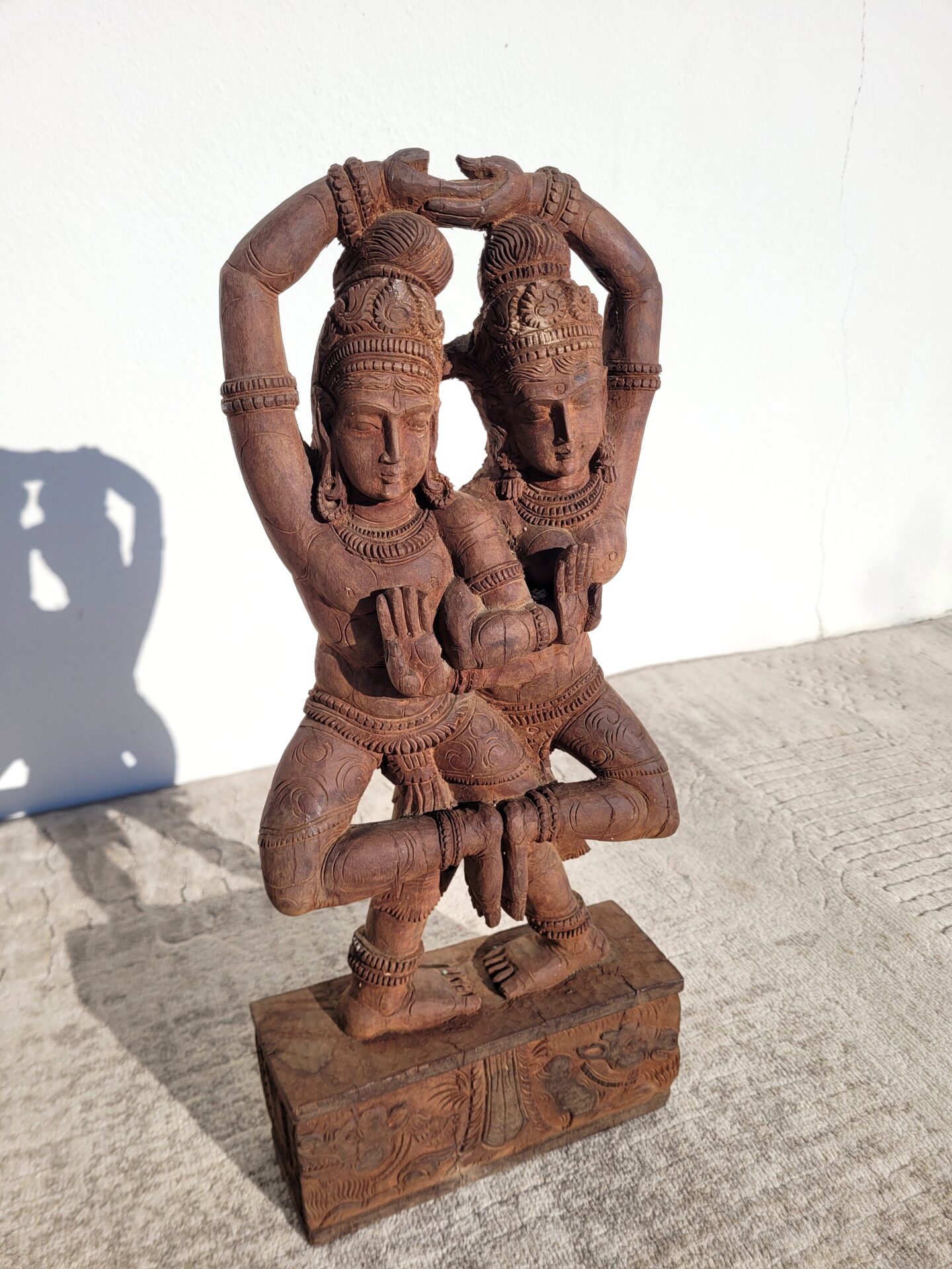 Statuette 45cm Inde Divinité Hindoue haut relief 08