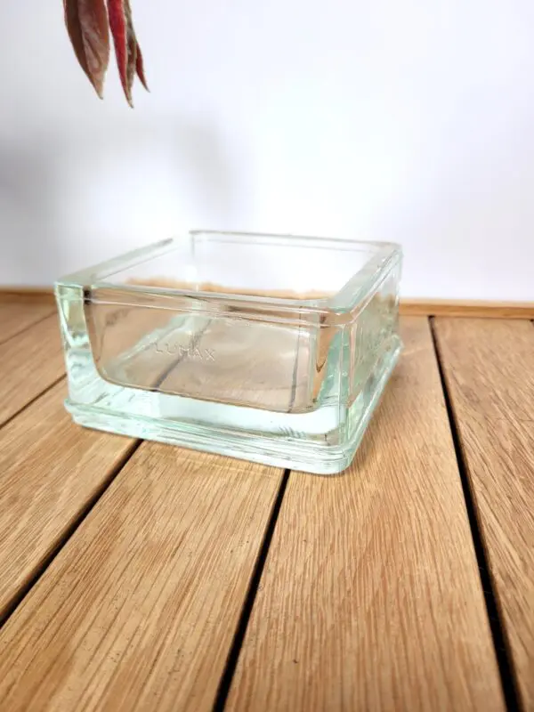 Cendrier vintage Lumax pavé de verre 1970 01