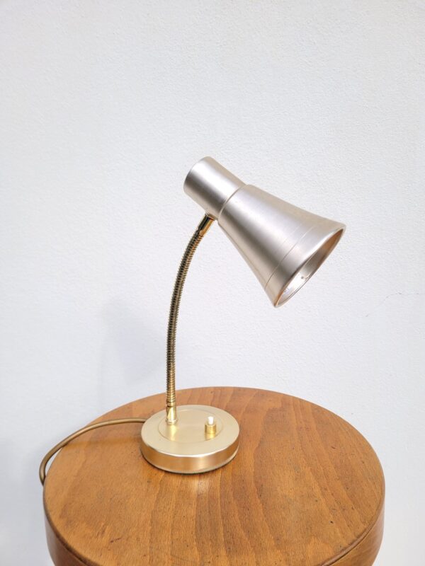 Lampe flexible doré vintage 01