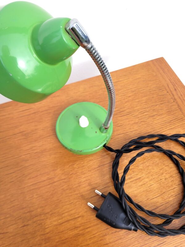 Petite lampe flexible vintage verte 04