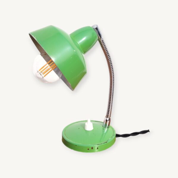 Petite lampe flexible vintage verte 06