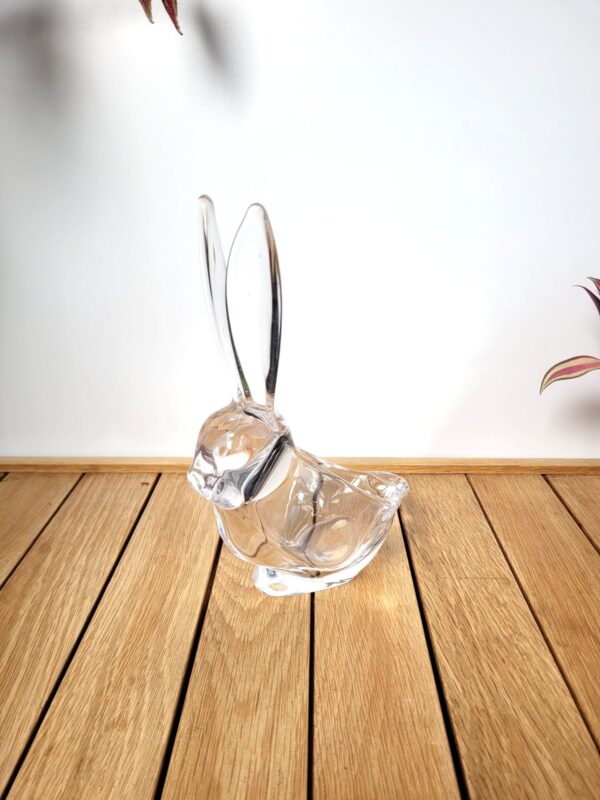 Grand lapin vide poche en cristal de Vannes 01