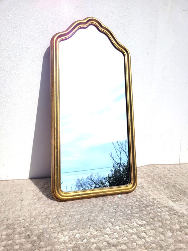 Grand miroir doré portrait 35x73cm 01