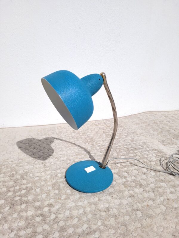 Lampe vintage flexible bleue 1950 02