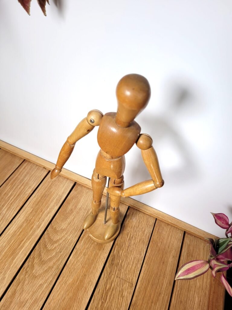 Mannequin Articulé Pour Dessin – 2 Figurines Grises, 13-15 Cm, 30+ Articulations – Modèle Corps Artiste, Base Customisation