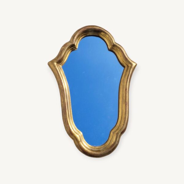 Petit miroir doré vintage 1960 05