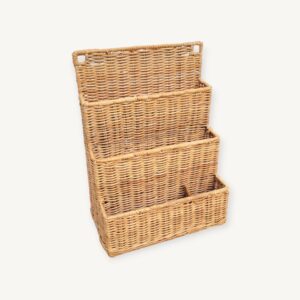 Porte courriers en rotin 05