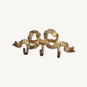 Porte manteaux nœud en laiton doré 04