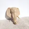 Tête d'éléphant en papier mâché 01