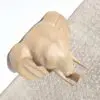 Tête d'éléphant en papier mâché 03