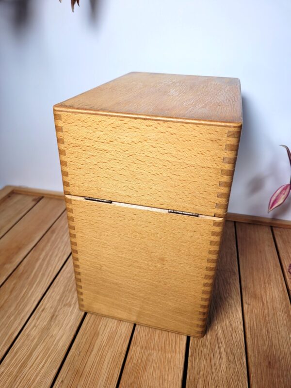 Boîte à fiches haute classeur ou cartonnier en bois 04