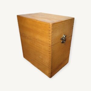 Boîte à fiches haute classeur ou cartonnier en bois 06