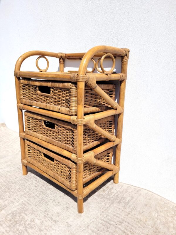 Chiffonnier meuble de rangement en rotin 03