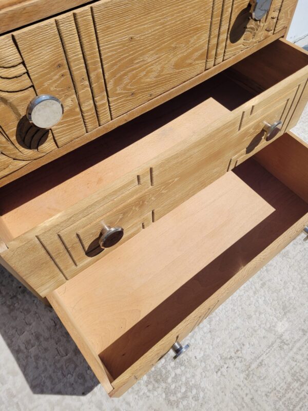 Commode vintage 1940 marbre griotte 08