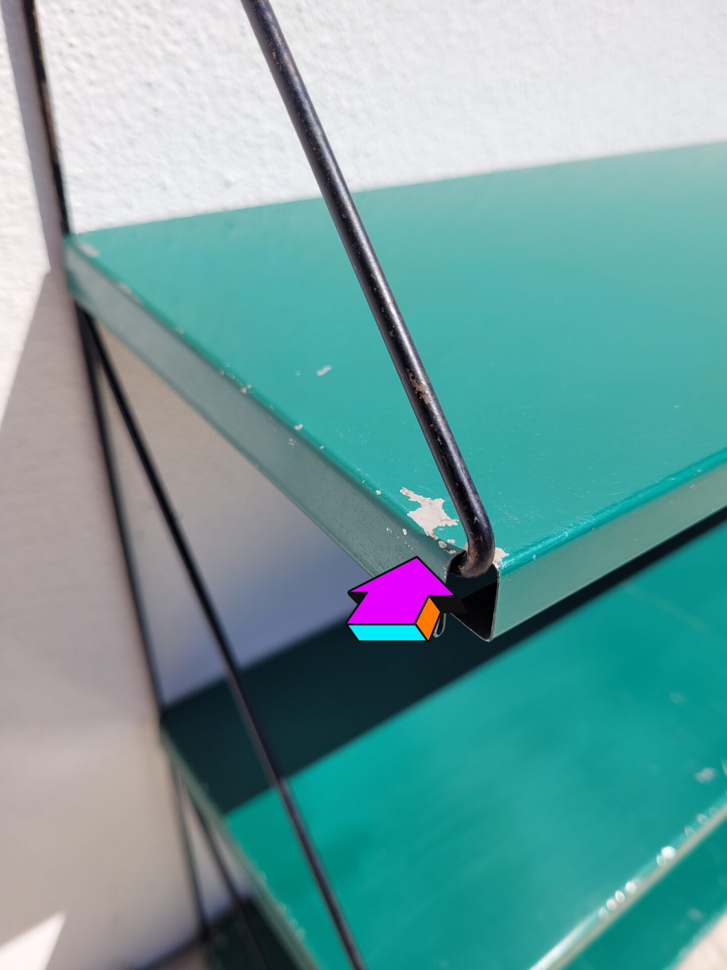 Etagère murale type string vintage 07