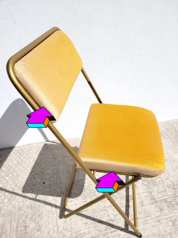 Lot de 3 chaises pliantes vintages Lafuma Chantazur 11