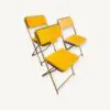 Lot de 3 chaises pliantes vintages Lafuma Chantazur 12