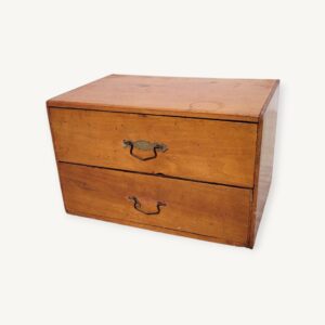 Petit casier de mercerie ancien en bois 07
