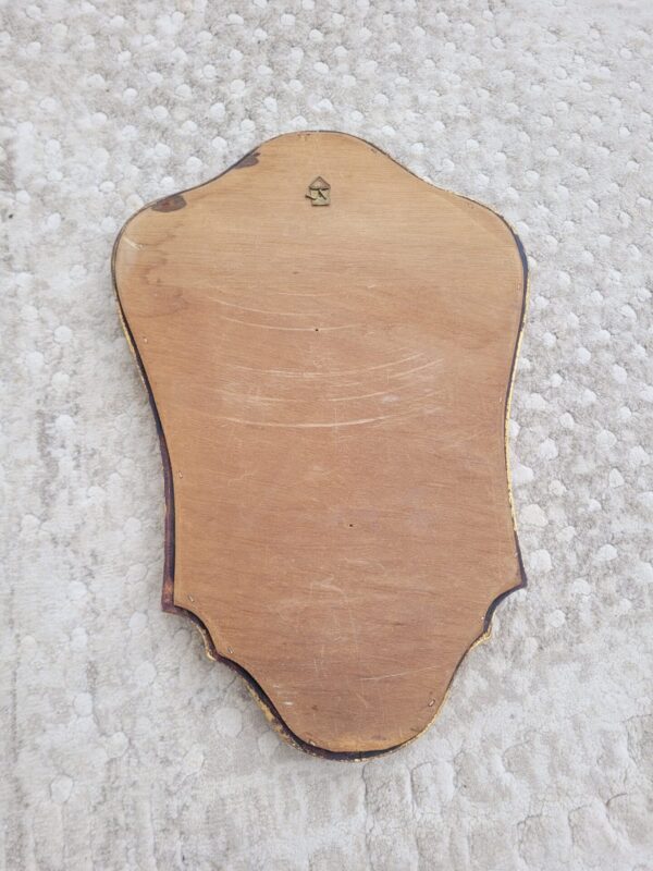 Petit miroir doré mouvementé vintage 28x40cm 04