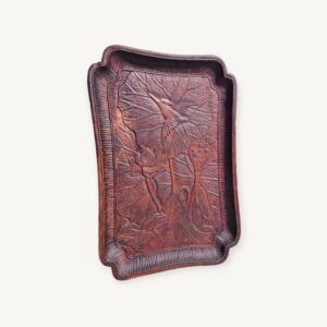 Plateau en bois sculpté ancien 07