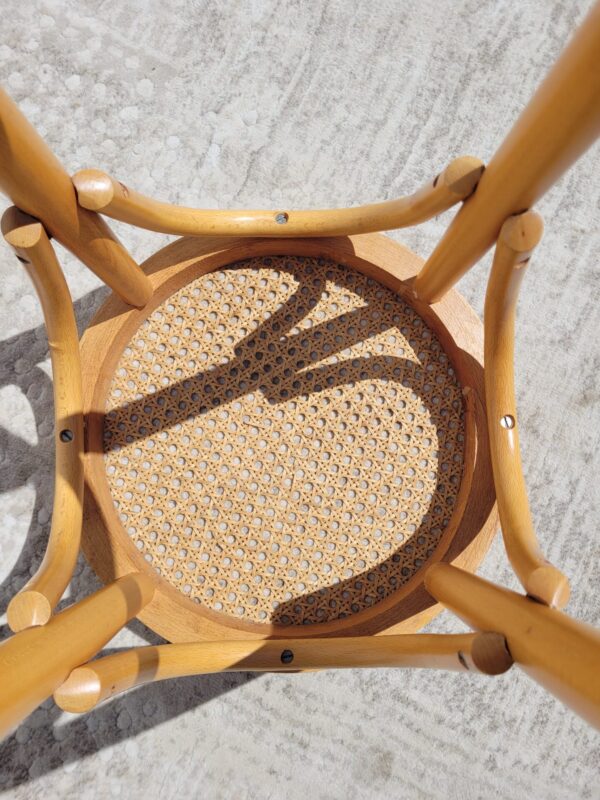 Tabouret haut bistrot en hêtre 05