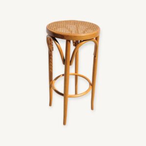 Tabouret haut bistrot en hêtre 06