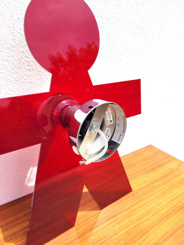 Lampe d'applique en plexiglas rouge 05