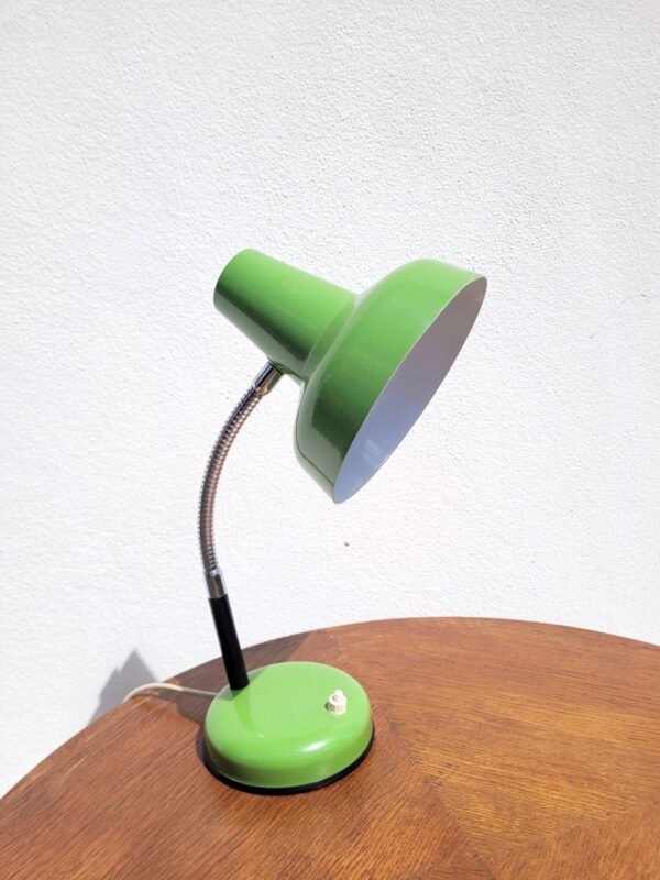 Lampe flexible vintage verte et noire 01