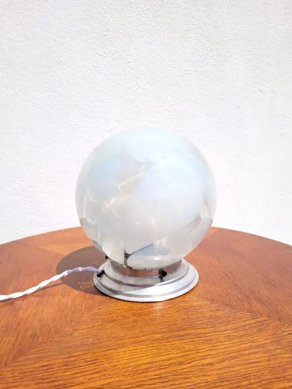 Lampe globe vintage verre Murano 01