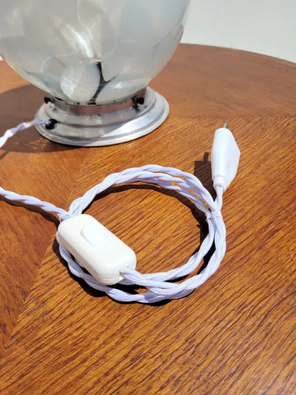 Lampe globe vintage verre Murano 04