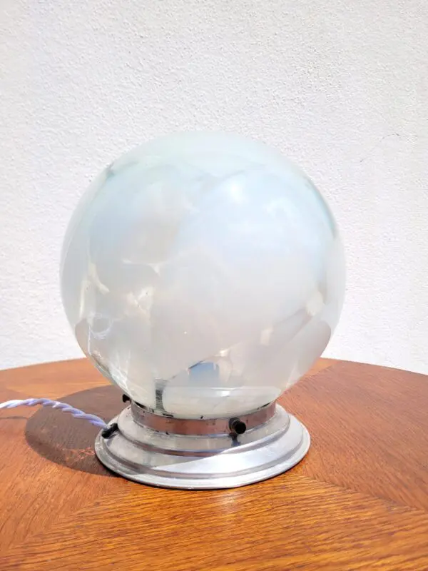 Lampe globe vintage verre Murano 05