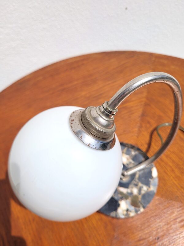 Petite lampe opaline et marbre 1940 03