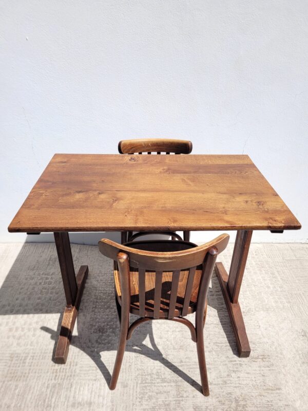 Rare ensemble bistrot vers 1940 table et chaises 01