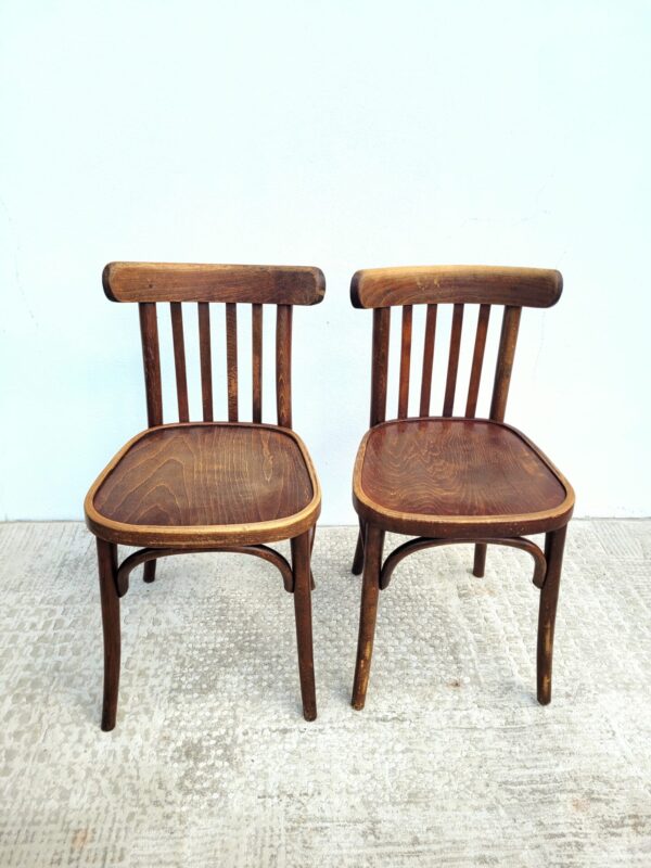 Rare ensemble bistrot vers 1940 table et chaises 08