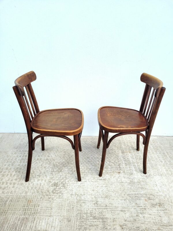 Rare ensemble bistrot vers 1940 table et chaises 09