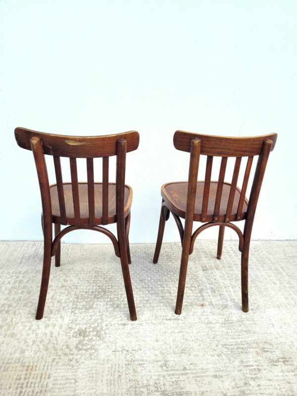 Rare ensemble bistrot vers 1940 table et chaises 10