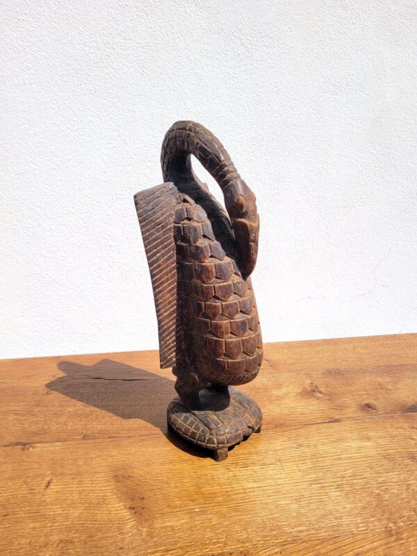 Statue oiseau Calao Sénoufo art Africain 02