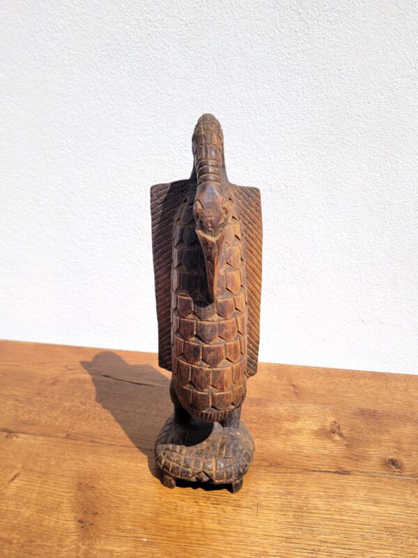 Statue oiseau Calao Sénoufo art Africain 03