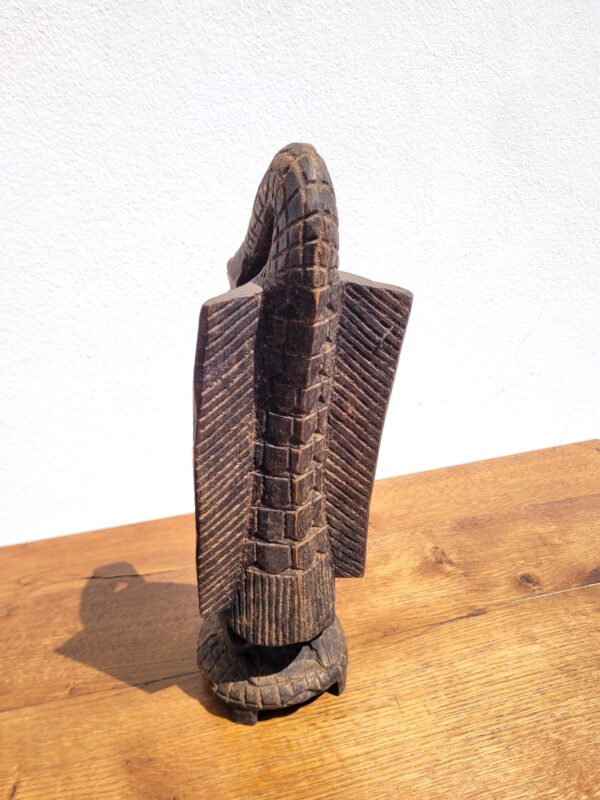 Statue oiseau Calao Sénoufo art Africain 04