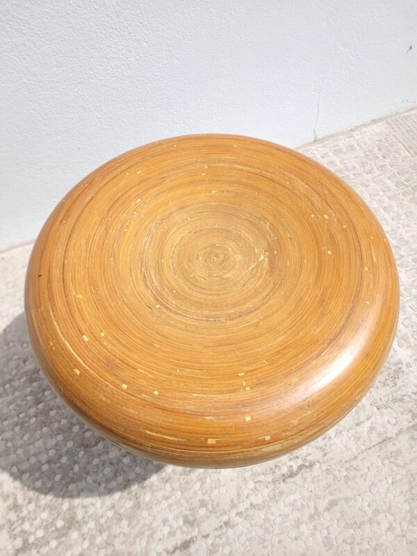 Tabouret champignon en bambou 1980 03