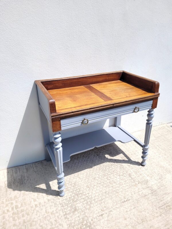 Ancienne table de toilette coiffeuse bureau ou console 02