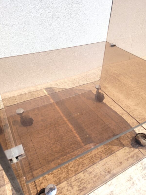 Étagère roulante en plexiglas 1970 07