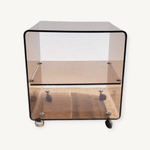 Étagère roulante en plexiglas 1970 09